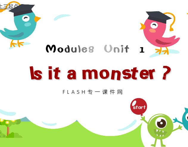小学英语教学课件《it is a monster》