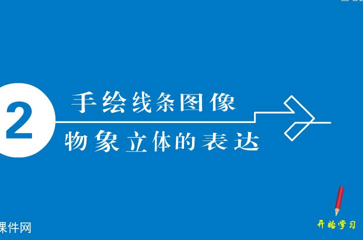 小学美术《手绘线条图像——物象立体的表达》flash教学课件