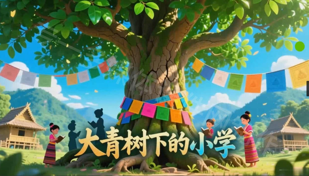 【WPS版本PPT课件】部编版小学三年级语文上册《大青树下的小学》